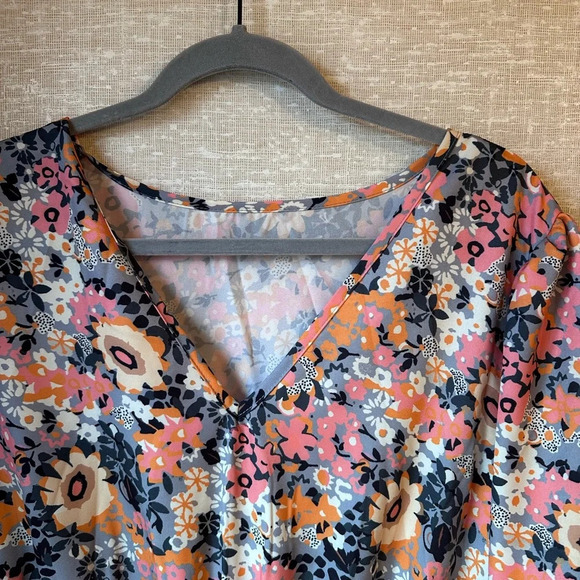 NWT Pink Floral‎ Knee Length Dress Size 4XL - Picture 3 of 8